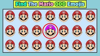 Find the ODD Mario Emoji in 10 Seconds | Super Mario Movie Edition #quiz #findtheoddone #spot