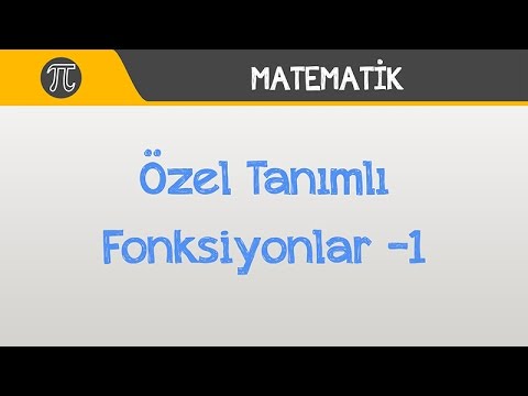 Özel Tanımlı Fonksiyonlar -1 | Matematik | Hocalara Geldik