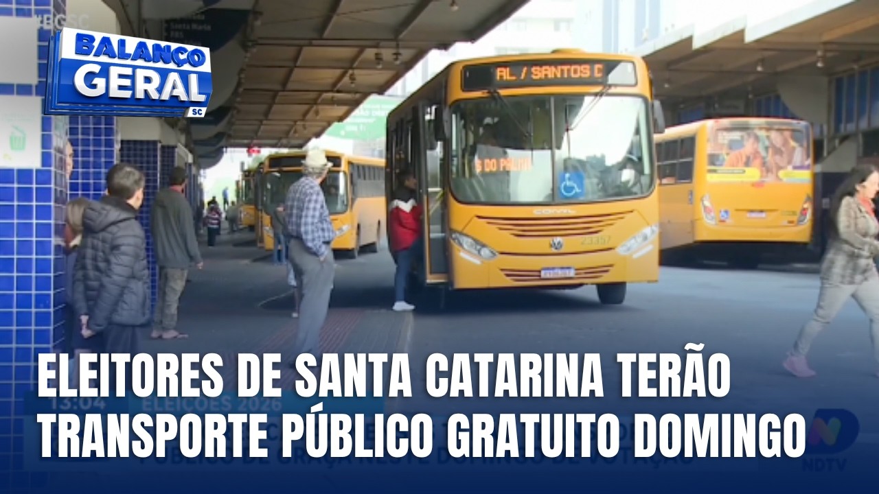 Transporte gratuito para votar em SC vale para ônibus e linhas especiais