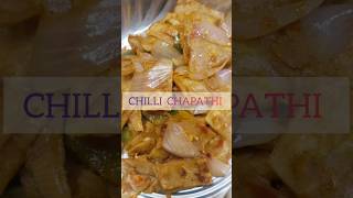 Chilli Chapathi..❤️|Leftover Chapathi Recipe |Quick Dinner Ideas#KidsLunch#food#recipe#viral shorts