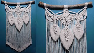TIME LAPSE 🍃 DIY Macrame Feathers Wall Hanging Tutorial | Macrame Design & Tutorial by LIT decor