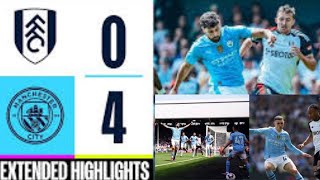 Fulham 0-4 Man City Highlights | Gvardiol (2), Foden and Alvarez Goals | Premier #sky sport news