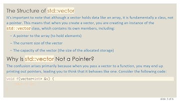Understanding std::vector in C+ + : Is it a Pointer?