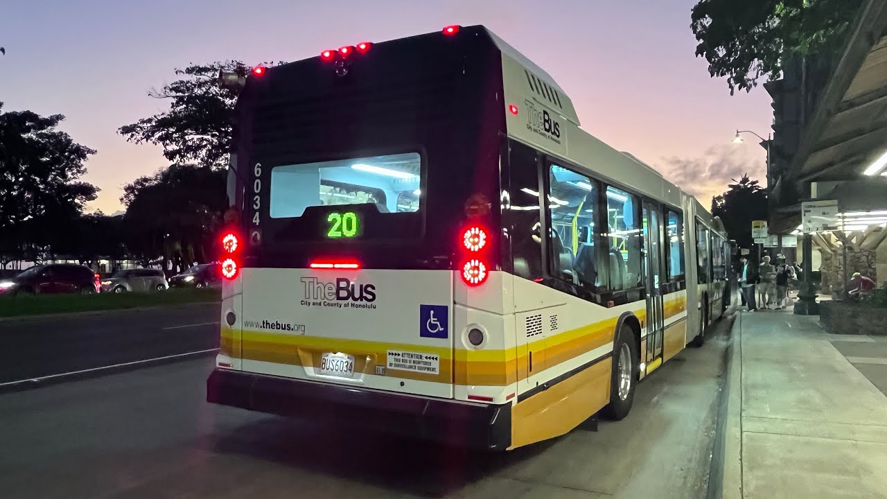 oahu-honolulu-bus-6034-route-20-youtube