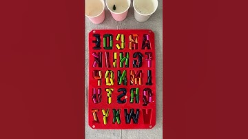 DIY Melted Crayon Alphabet Letters