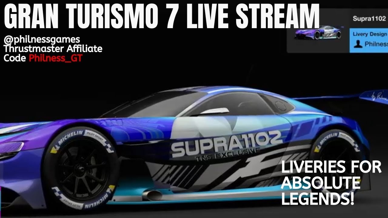 NEW LIVE  GT7 LIVERY SESH! 