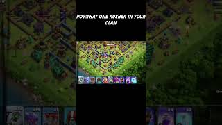 the rusher😭🗿 #clashofclans#projectc#coc #gaming#cocshorts#games#cocevents#upgrade#th18base#cocmemes