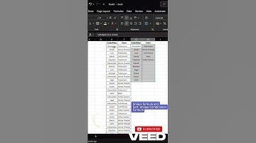 Unique Formula and Sort+Unique Formula Combination #excel #exceltips #exceltricks