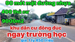 90 Meters Of Road Frontage, 400 Square Meters Total Residential Area 9000 M2, Densely Populated...