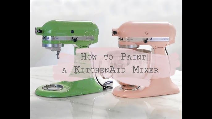 Spray Painting a Kitchen Aid Standing Mixer - 1776 Faux Farmhouse