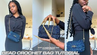 How to Bead Crochet a Mesh Canvas Bag | Part 3/3: Assembling and Accessories 
