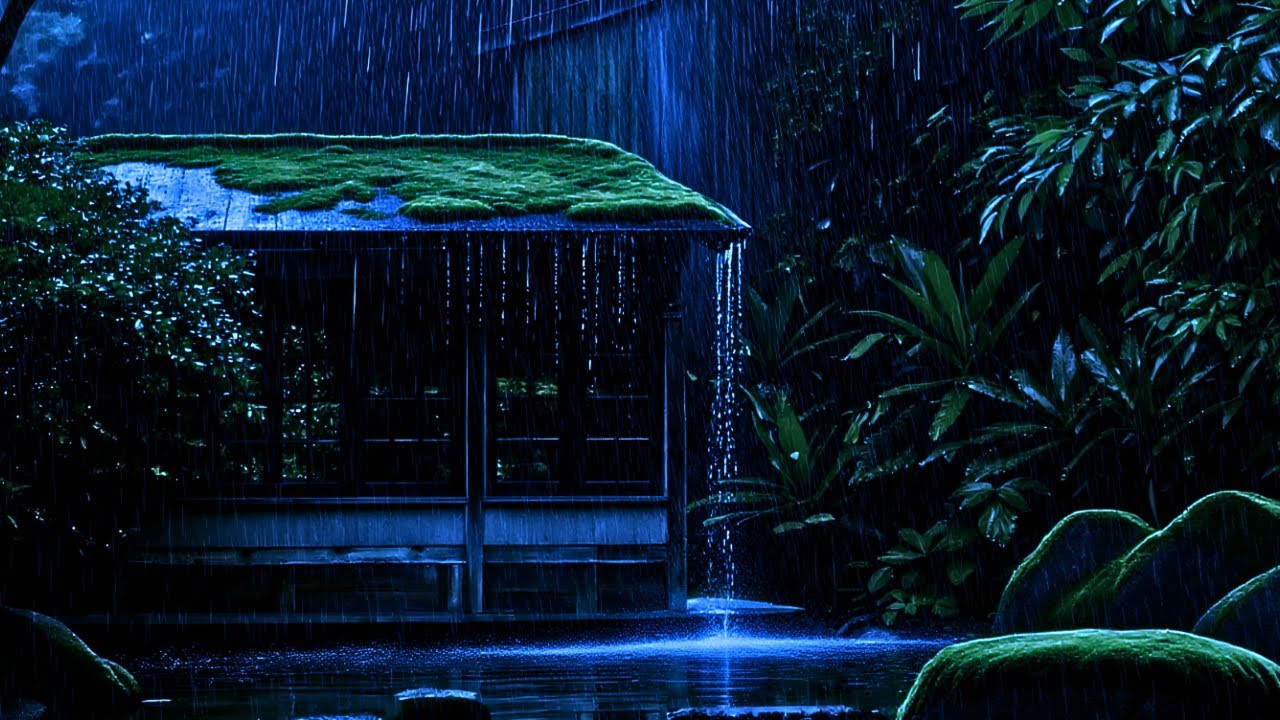 Rain Sounds For Sleeping - ASMR Night Rain to End Insomnia, Anxiety Relief and Sleep Deeply