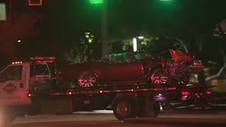 Man dies in a car crash following drive-by shooting, witness says