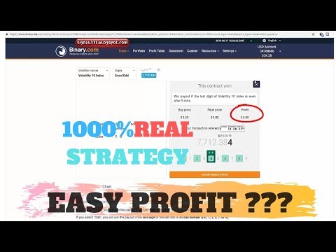 Binary com random strategy