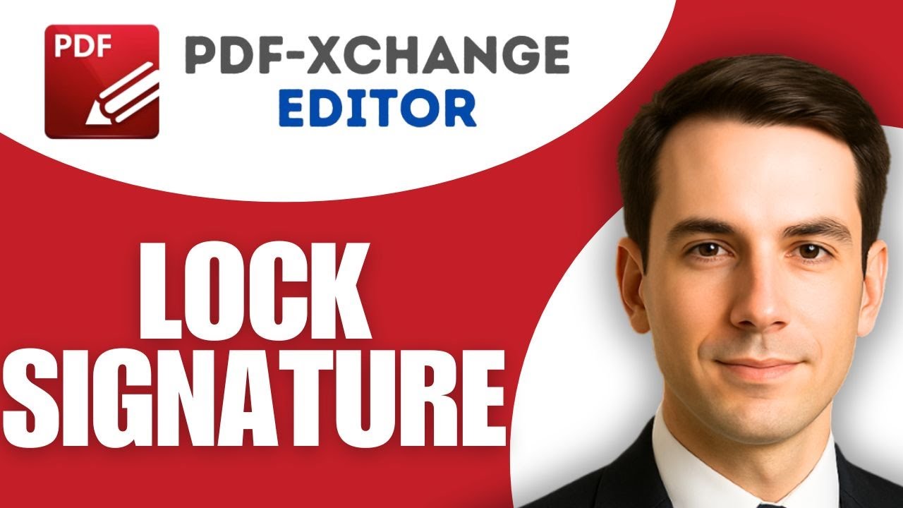 How To Lock Signature In Pdf XChange Editor - YouTube
