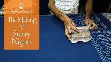 Block Printing on Fabric: The Making of Starry Nights | Resist Printing