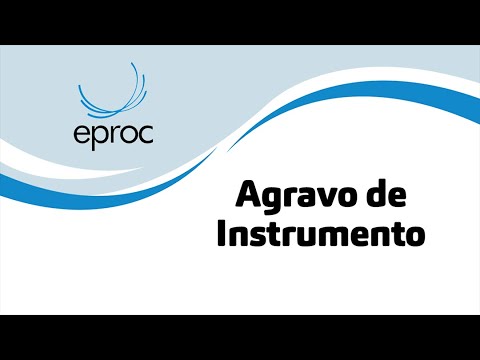 [EPROC] Agravo de instrumento