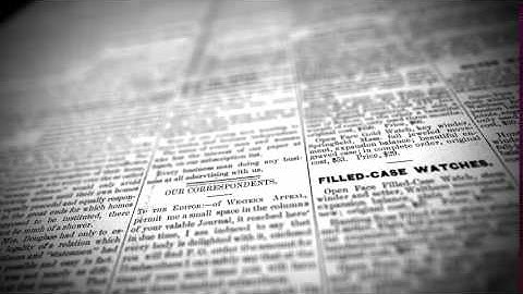 Old Newspaper 4K - Stock Footage Free Background