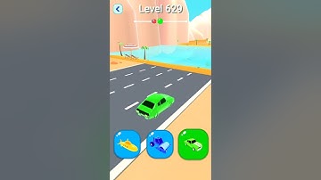Shape-Shifting 2 GAMEPLAY Level No #629 Walkthrough - New Update Car Racing #Shorts #ShapeShifting