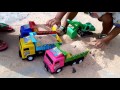 เล่นรถ แม็คโครตักทราย รถบรรทุก 6 ล้อ รถดั้มทราย รถของเล่น เล่นทราย Kids Playtime