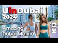 Dubai live 247  amazing dubai marina  4k  walking tour