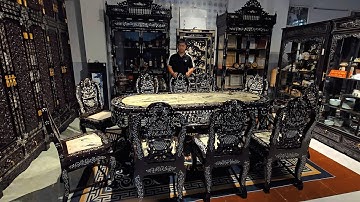 Ngày 8/2/2025 Bộ bàn ăn bầu 10 ghế, tủ rượu các loại, một số mẫu tủ rượu đẹp