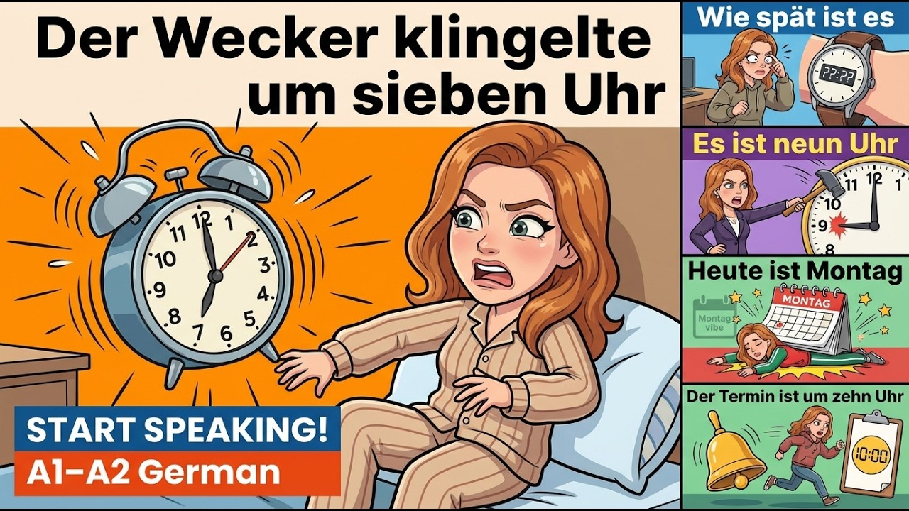 48 Sätze für deinen Tag | Deutsch sprechen & Aussprache (A1/A2)