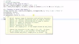 C   String 5 String and Algorithms