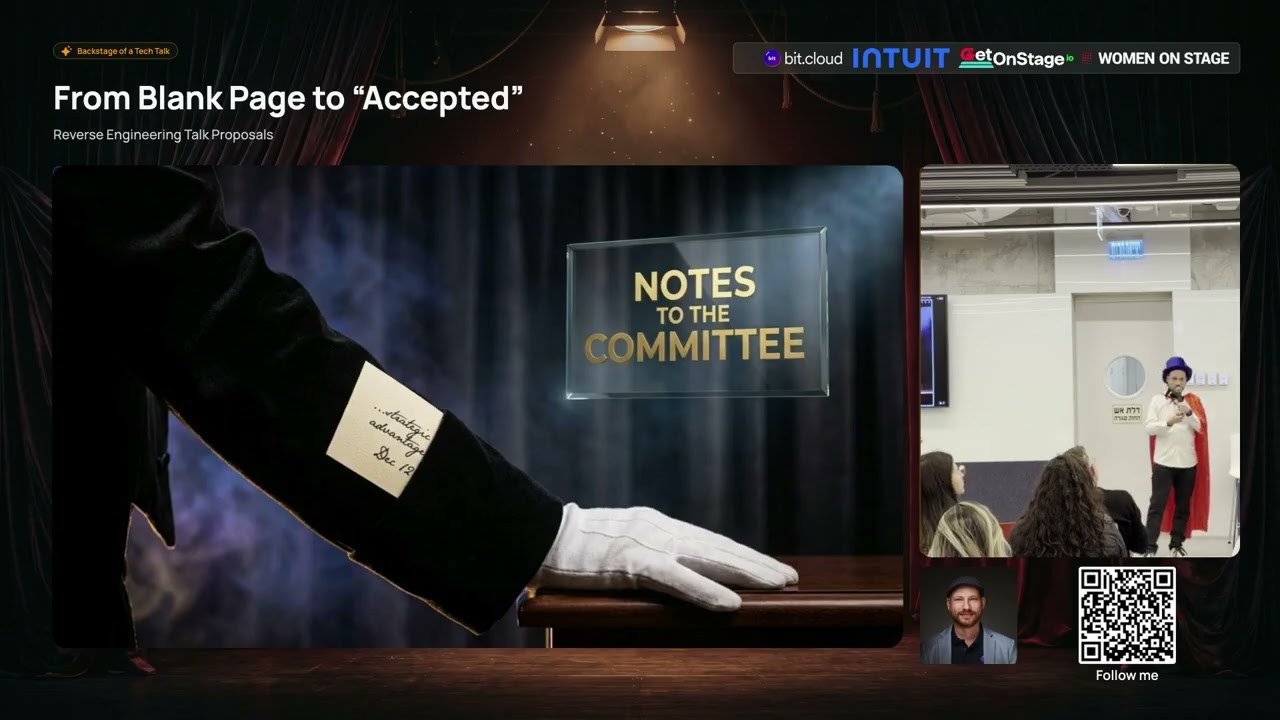 From Blank Page to "Accepted": Reverse Engineering a Talk Proposal