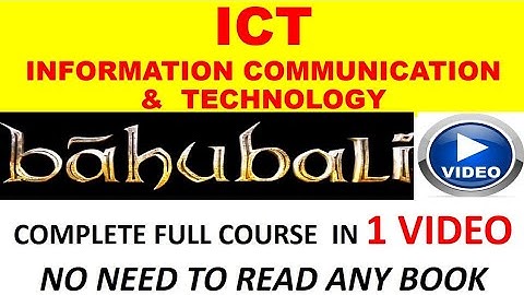 Information communication and technology  Bahubali video full course in 1 video