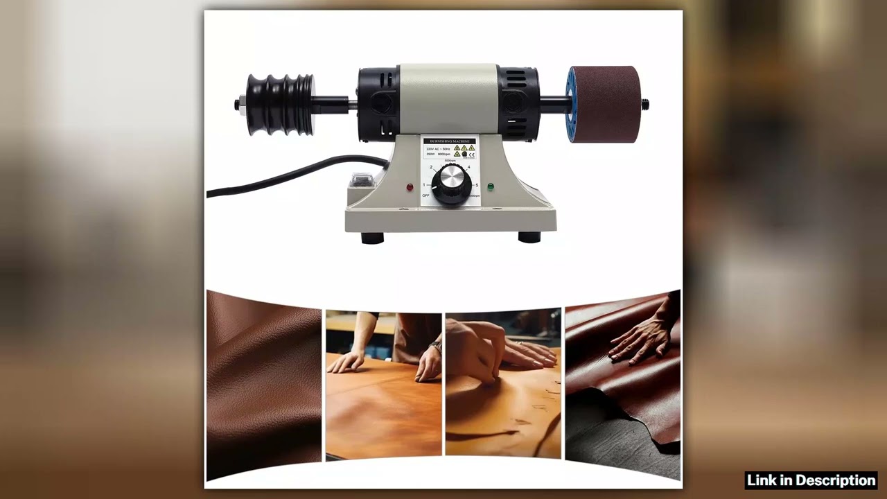 350W Electric Leather Burnishing Machine Leather Polishing Machine Edge Grinding Machine for Sandin