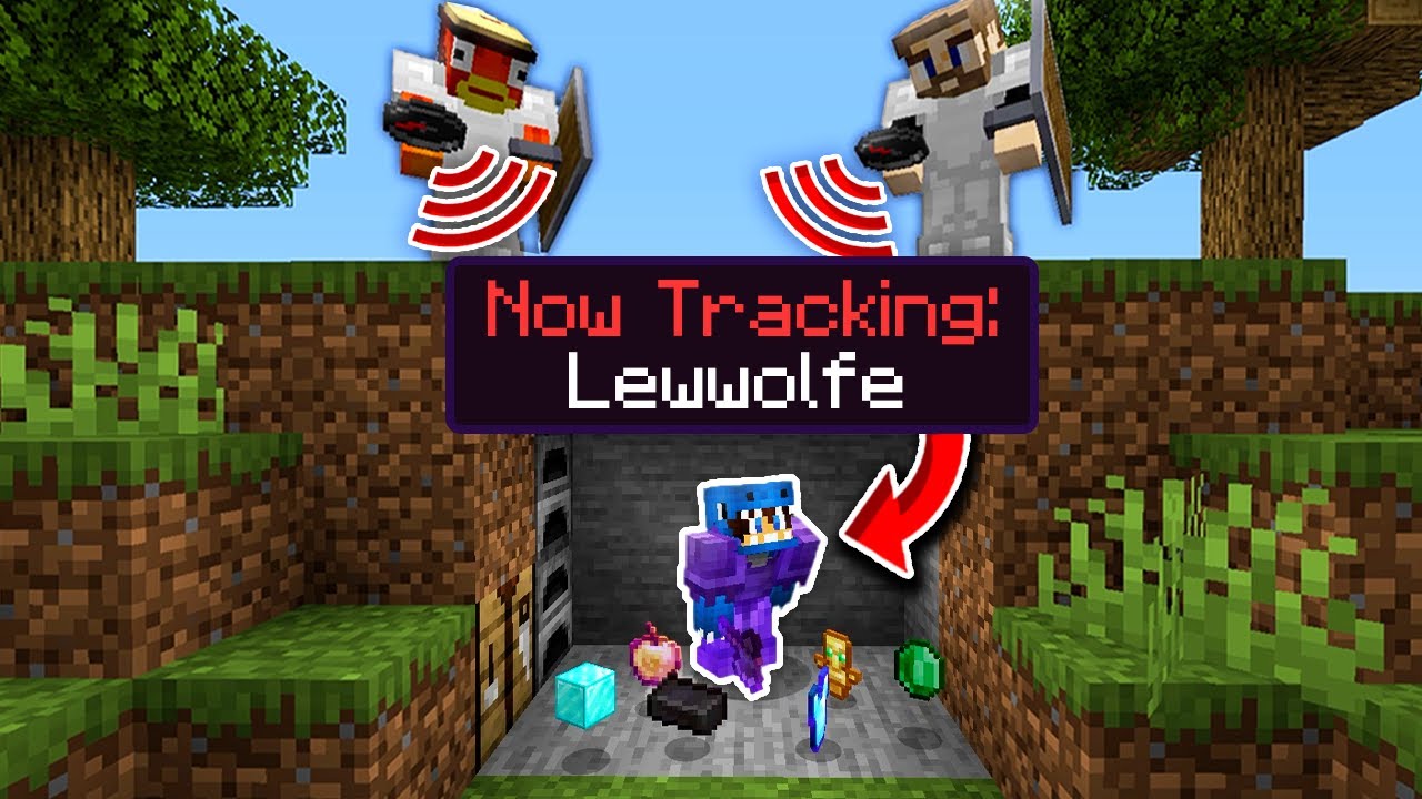 Minecraft Manhunt But Being Tracked Drops OP Items...
