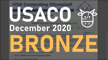 USACO December 2020 (Bronze)