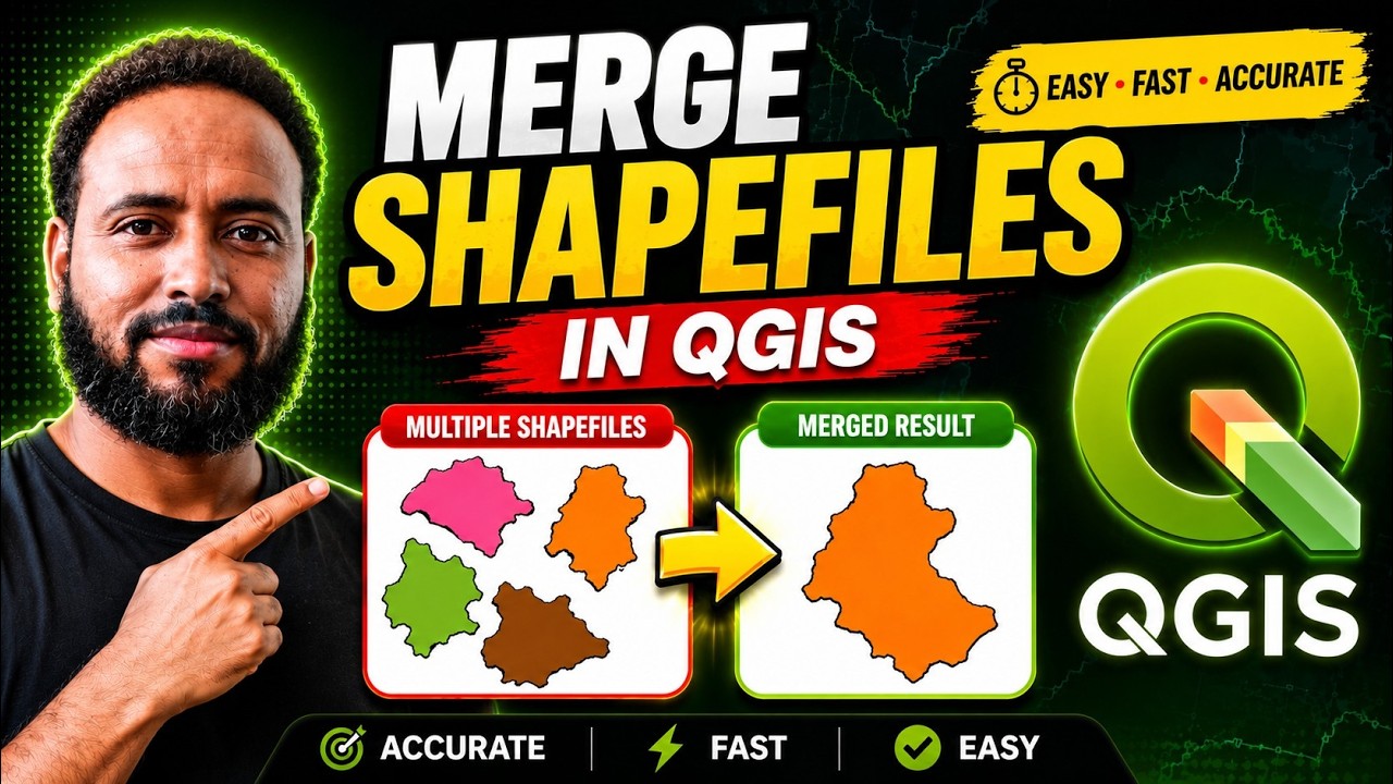🚀 Learn How to Merge Shapefiles in QGIS Like a Pro! 🌍አማርኛ ቱቶር) - YouTube