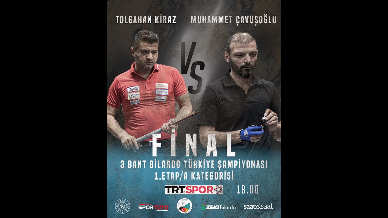 Tolgahan Kiraz - Muhammet Çavuşoğlu | Türkiye 3 Cushion Billiard Championship 2025 1st Stage FINAL