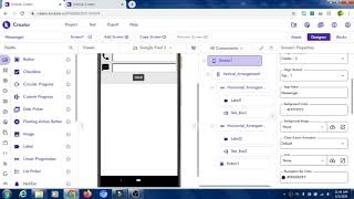 How to make a Messenger App in Kodular screenshot 3