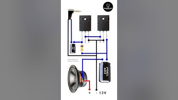 Diy strong amplifier with 2SC5200 and 2SC1943 transistors #diy #shorts