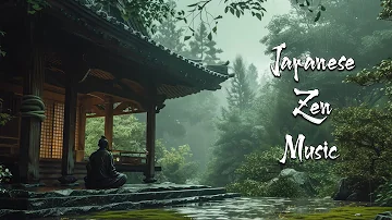 Tranquil Rainy Day at the Temple - Japanese Zen Music For Meditation, Healing, Deep Sleep