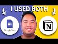 Google Sites vs Notion (2026) - Which One Is BETTER?