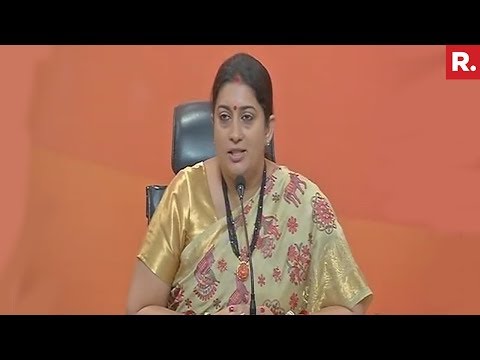 Smriti Irani Hits Back At Rahul Gandhi - Full Press Conference