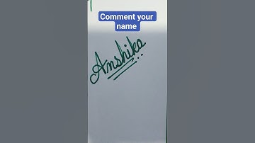 ✨ Cursive Name Art | Stylish Name Writing in Cursive | Calligraphy for Beginners #shorts #anshika