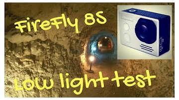 HawKeye FireFly 8S in a cave - the low light test!