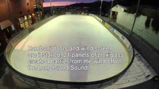 The Rinx at Port Jeff - Outdoor Ice Rink Set Up Time Lapse
