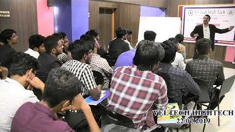 VELTECH HIGHTECH DEPT OF EEE GUEST LECTURE 22.07.2019