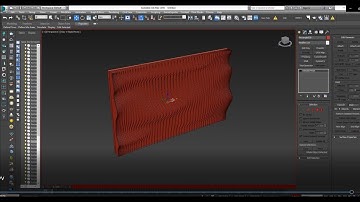 Dựng hình 3dsmax: Vách trang trí lượn sóng tự do -Nam Do (N2N)
