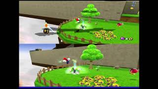 Super Mario Galaxy 2: Splitscreen Test