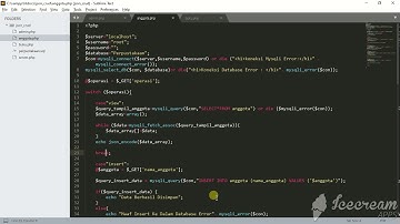 Web service Pertemuan 13 Tutorial pembuatan json pada php (buku, anggota, admin)..