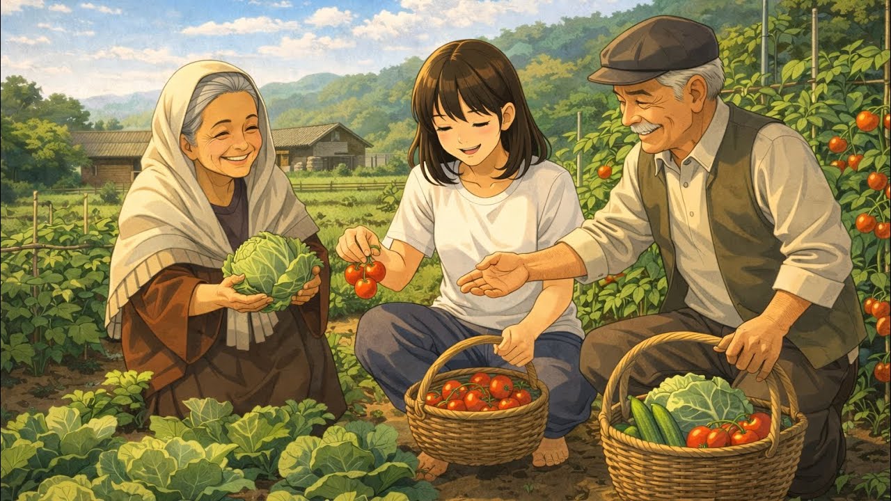 Traveling to my hometown to see my grandparents | Between Old Walls and Warm Hearts❤️ | Ghibli ASMR