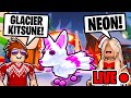 Adopt Me GLACIER KITSUNE&#39;S Are HERE!! Winter Update WEEK 4 LIVE!