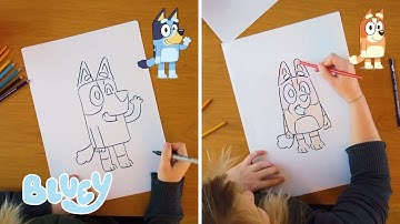 How To Draw Bluey and Bingo | Bluey